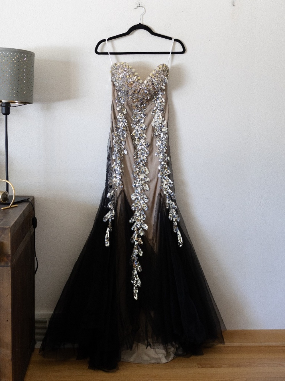 Jovani Sweetheart Sequin Mermaid Prom Dress